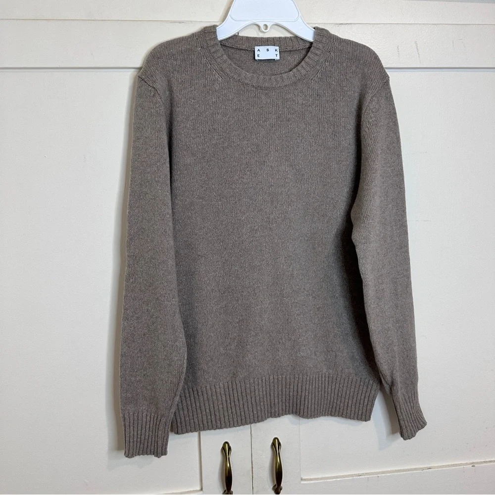 AskET Cashmere Sweater In Light Brown Small Short - Picture 3 of 8